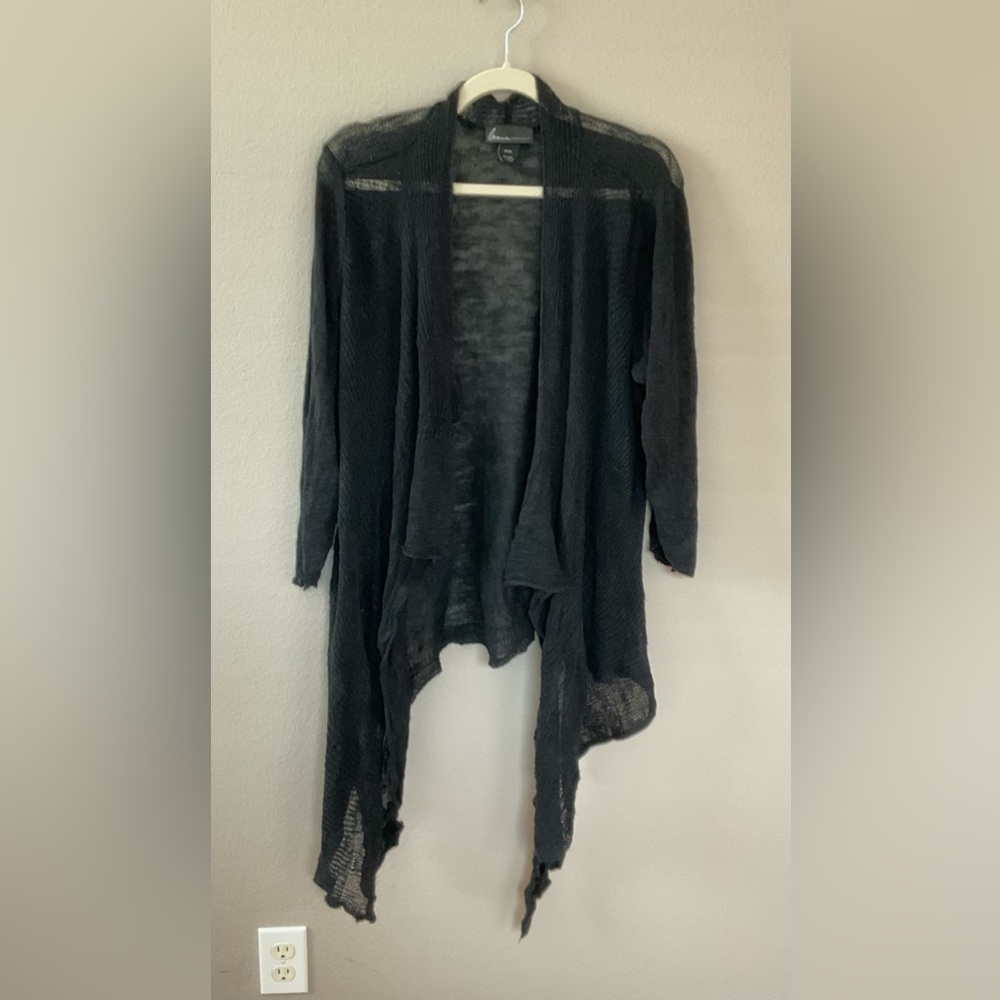 Lane Bryant Longer Length Cardigan Sweater Size 22/24 in Black